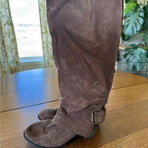 Nine West Brown Heeled Boots